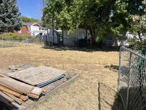 View of fenced yard