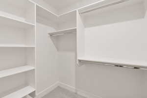 View of spacious closet