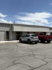 Front of building, faces west to West Temple