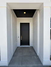 View of exterior entry