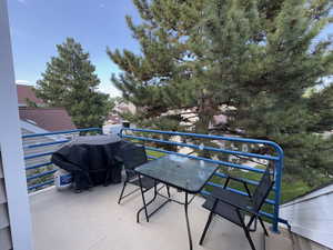 Patio / terrace featuring a grill