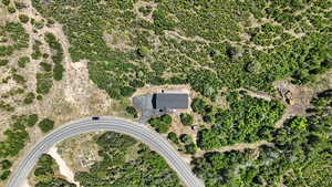 Aerial view of property and surrounding area