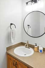 Bathroom featuring vanity