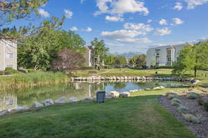 Water view featuring mountains
