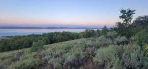 View of undeveloped land featuring a nearby body of water