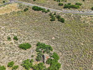 Overview of rural landscape with a desert landscape
