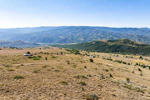 View of mountain background with rural landscape