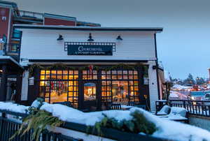 Snow covered property