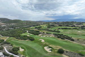 View of home's community featuring golf course view and a mountain view