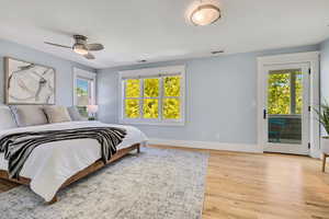 Primary suite with balcony