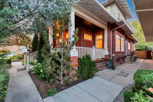 View of front facade with covered porch