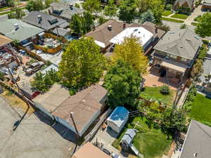 Aerial view of residential area