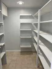 Lots of storage conveniently located next to Laundry room and utility closet