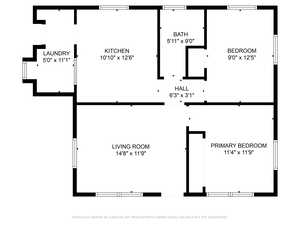 View of floor plan / room layout