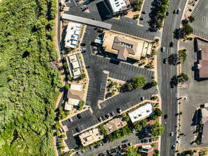 Aerial view of property and surrounding area