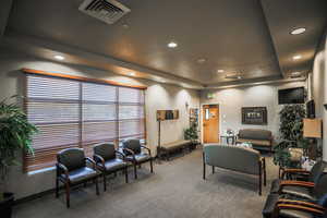 Lobby with recessed lighting