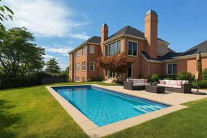 Virtual image of adding a pool to the backyard