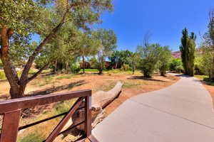 Bike path near property