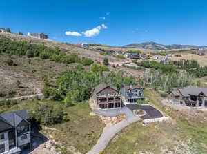 Drone / aerial view of mountains