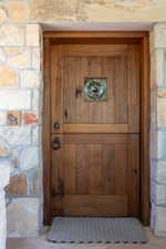 Detailed view of stonework