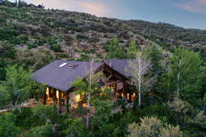 Aerial overview of property's location