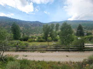 Looking away from property standing on lower end of lot.