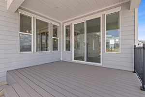 Covered Trex deck