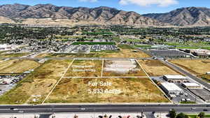 View of property location with property parcel outlined and a mountainous background