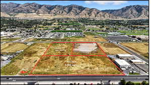 Aerial view of property's location featuring mountains and property boundaries highlighted
