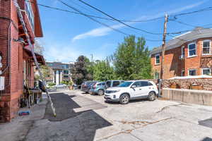 View of uncovered parking lot