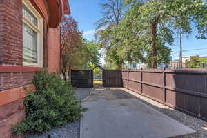 View of patio / terrace featuring a gate
