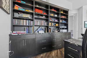 Detailed view of wood finished floors