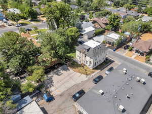 Aerial view of residential area