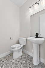 Bathroom featuring tile patterned floors