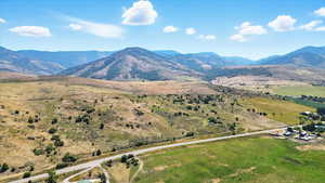Mountain view featuring rural landscape