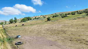 View of undeveloped land featuring rural landscape