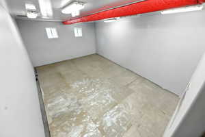 View of below grade area