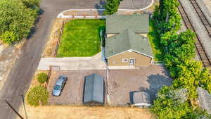 View from above of property