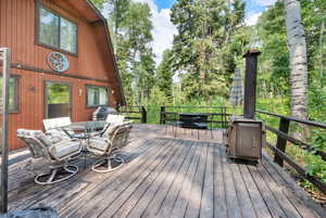 Deck featuring outdoor dining space