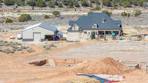 Birds eye view of property