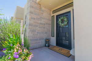 View of exterior entry