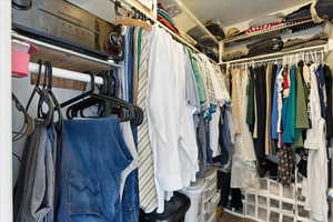 View of spacious closet