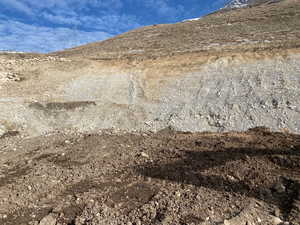 Exterior view of a mountainous background