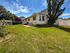 Back of property featuring a patio