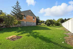 View of backyard *This image has been digitally enhanced.