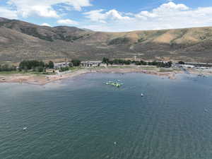 Water view with a mountain backdrop and local beach