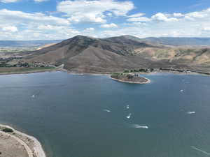 Water view featuring a mountain backdrop