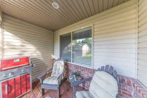 Balcony off kitchen