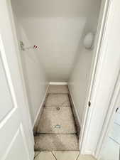 Crawl Space Access closet in Laundry Room