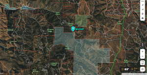 Map / location with property parcel outlined